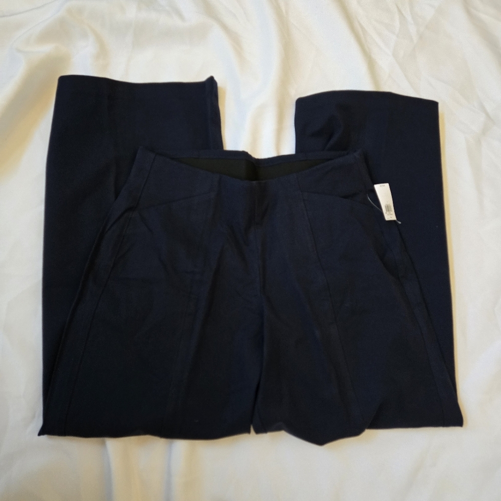 Old Navy High-Rise Pixie Wide Leg Pull-on Navy Trousers Size Large